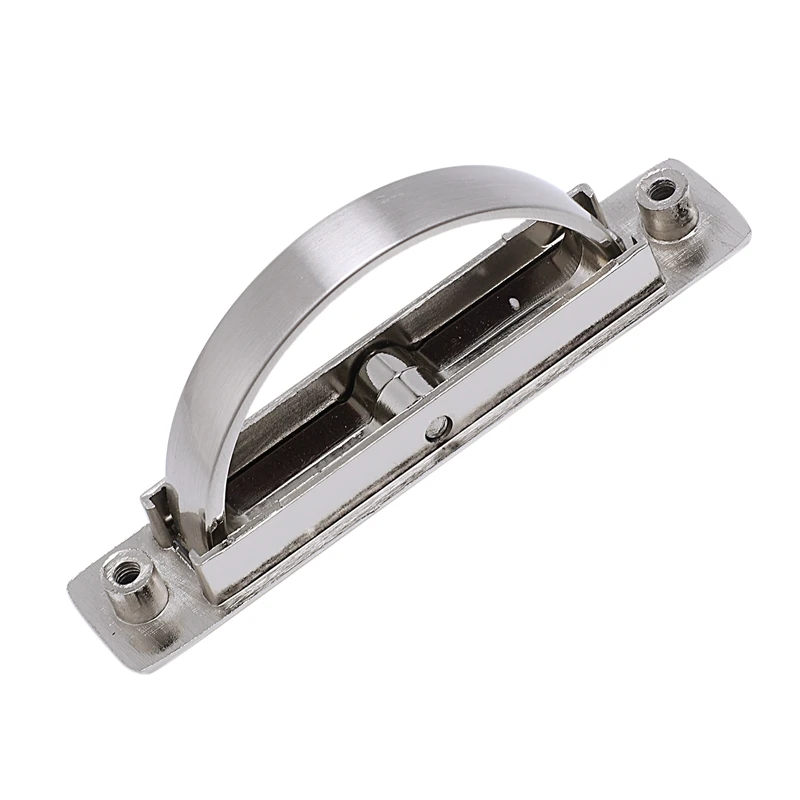 2Pcs Tatami Door Handles Zinc Alloy Recessed Flush Pull Cover Floor Cabinet Handle Bright Chrome Dark Furniture Hardware Promo | Дом и сад