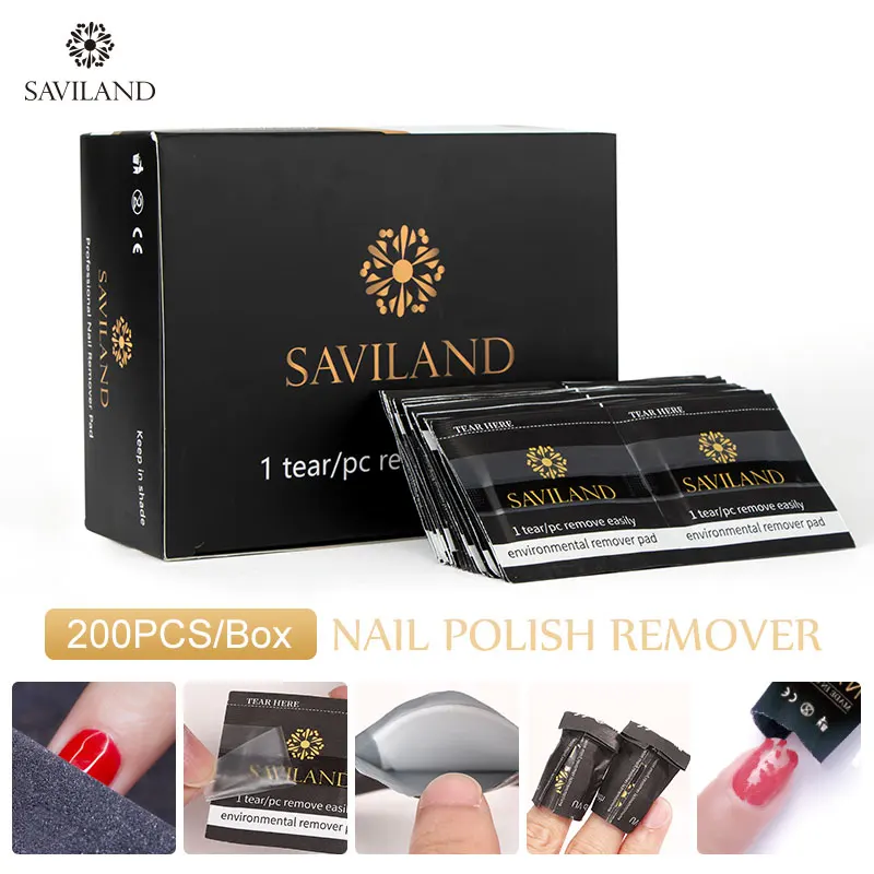 Saviland, 200 шт., инструмент для снятия гель-лака с ногтей, обертывания, Гель-лак для ногтей, замачивание, удаление, маникюр, искусство, легкое очищение, инструменты для удаления ногтей