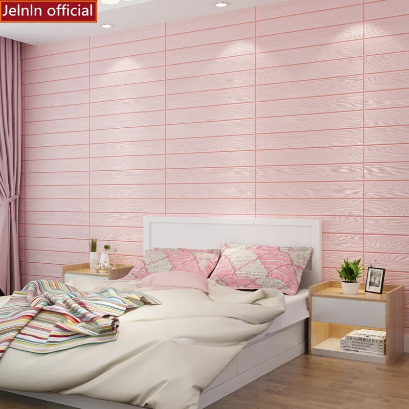 Sticker wallpaper self-adhesive bedroom warm 3d foam wall stickers bed porch noodle net red room layout waterproof | Дом и сад