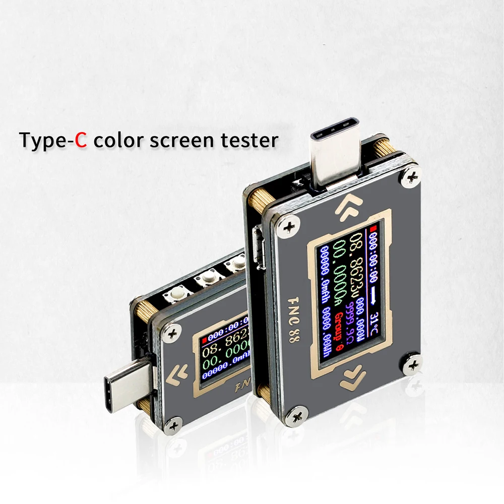 FNC88 тип-c PD триггер USB-C Вольтметр Амперметр Напряжение 2 способ измеритель тока мультиметр PD зарядное устройство батарея USB Тестер