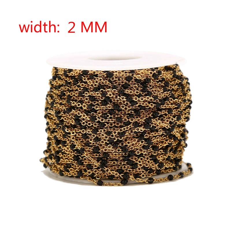 Цепочка Из Бисера золотистого цвета 1 м 2 мм | Украшения и аксессуары