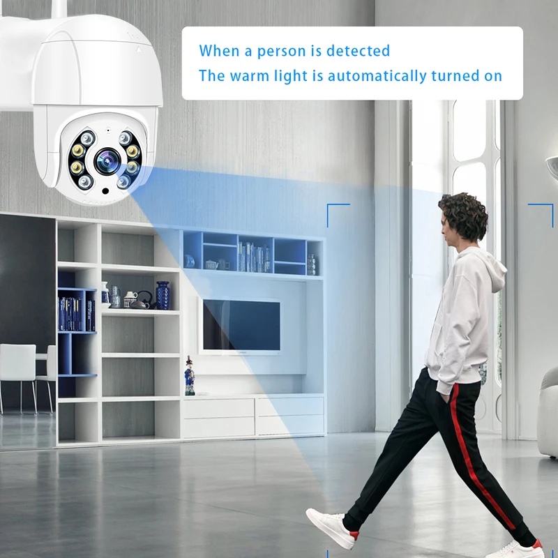  Smar 1080P All'aperto Ptz Telecamera Ip Wireless 4X Digitale Zoom Speed Dome Mini Wifi Cctv di Sicu