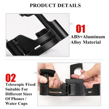 

Car Holder Auto Water Cup Bracket For Jeep Wrangler JL 2018-2020 Black 1pcs