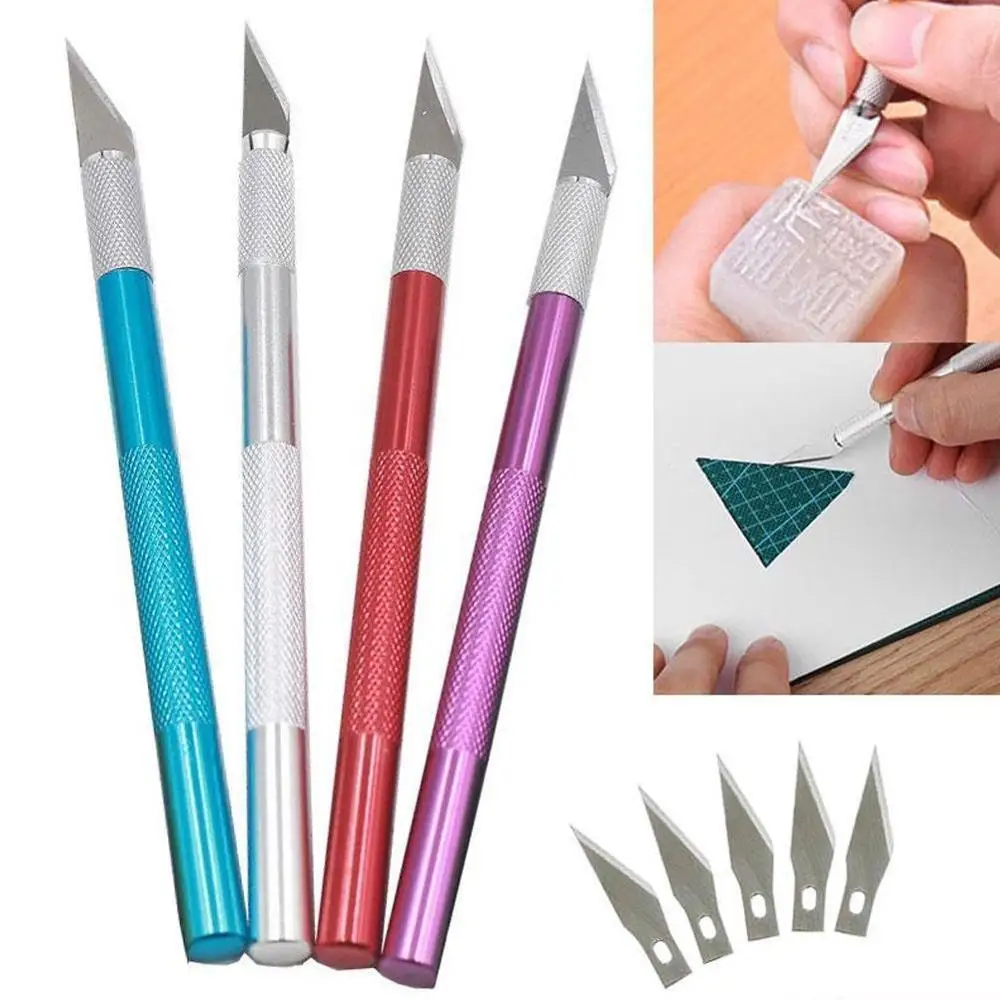 Cuchillo de corte para manualidades, herramienta de ferretería para tallado artesanal, plantilla de puntaje, modelo de Hobby, bisturí de escultura de reparación