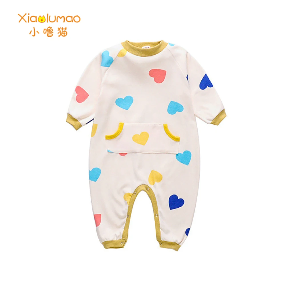 

XIAOLUMAO New Year's Pajamas Kids Winter Warm Flannel Overall Jumpsuit For Girls Sleepwear Children's pajama Clothing Printing