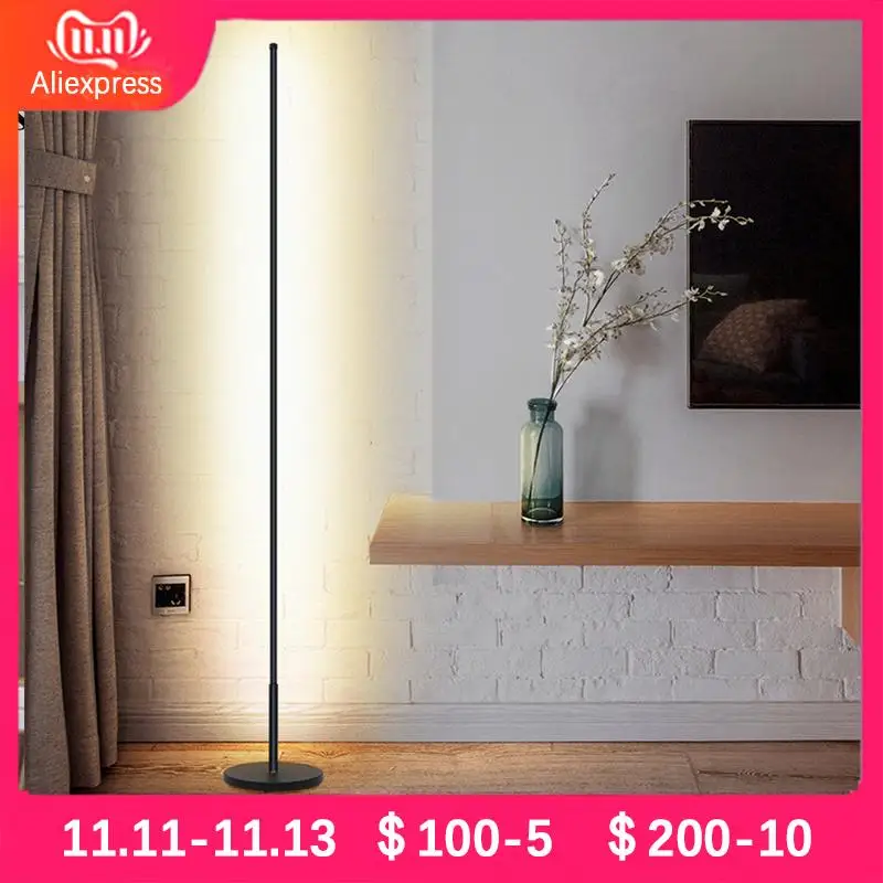 

Nordic LED Floor Lamp Dimming Living Room Bedside Lamp Bedroom Bedside Floor Light Lighting Stand Lamp Indoor De Standing Lamp