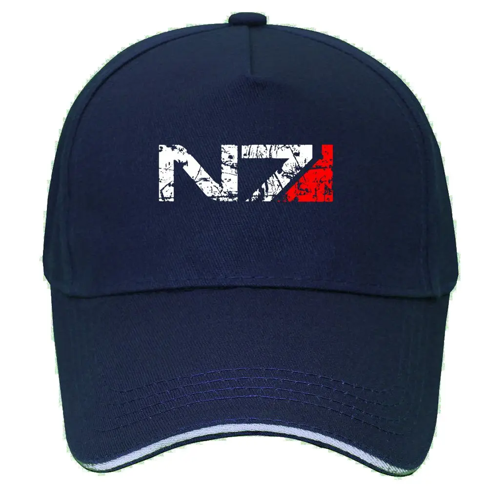 Игры N7 Mass Effect 3 Кепки Бейсбол Для мужчин систем военный альянс эмблема игра в стиле хип-хоп кепка с регулировкой размера головные уборы для мужчин и женщин шляпа - Цвет: Тёмно-синий