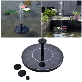 7V/1W Solar Fontein Water Pompen Zonne-energie Fonteinen Watervallen Drijvende Waterpomp Voor Vogelbad Zwembad Vijver tuin Decoratieve