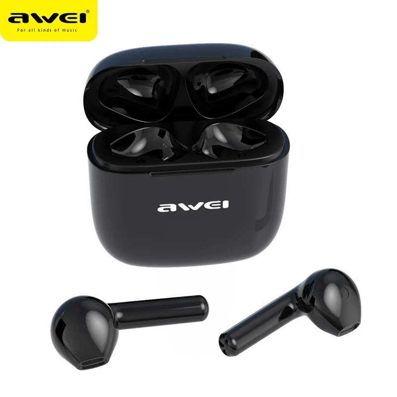 Оригинальные наушники вкладыши AWEI T26 TWS с Беспроводной Bluetooth 5 0 Наушники Hi Fi стерео