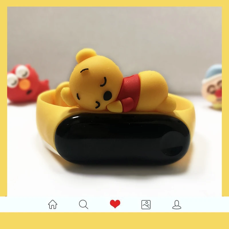 Winnie the Pooh Спортивные часы водонепроницаемые M2 умный Браслет монитор сердечного ритма Smartband шагомер калории трекер сна Bluetooth умные часы - Цвет: Winnie the Pooh