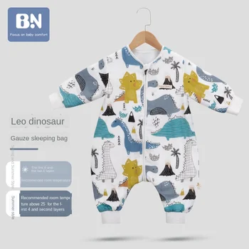 

Big Children's Legs Four Seasons Universal Baby Gauze Sleeping Bag Children's Thin Type for Spring and Autumn