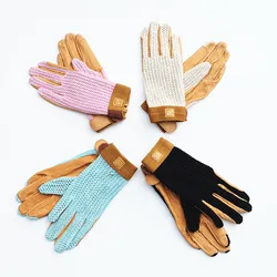 Horse Riding Gloves Kids Breathable Equestrian Horseback Gloves Men Women Children Horse Rider Equipment Racing Outdoor Sports