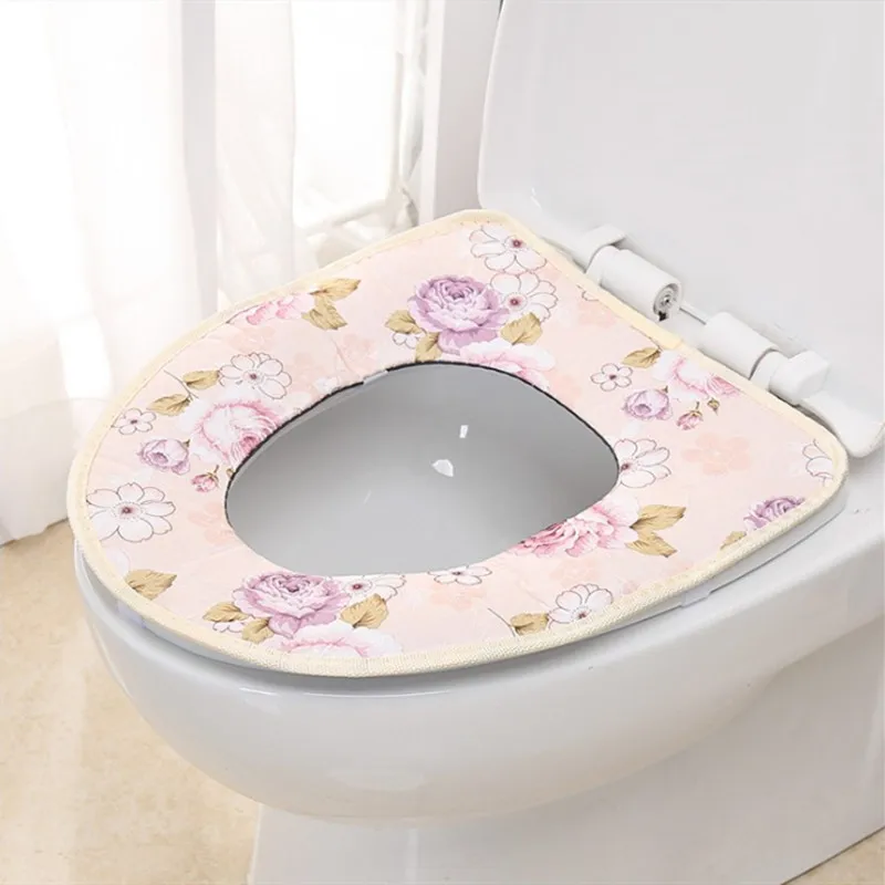 Теплый мягкий чехол для унитаза с кошачьими ушками коврик сиденья ванна унитаз