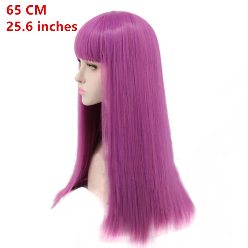 Потомки 2 ТЗА Bertha Maleficent длинные прямые Live Evil фиолетовый Косплей парики вечерние термостойкие синтетические волосы с париком