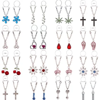 

1Pair Stainless Steel Fake Nipple Piercing Ring Heart Crown Non Piercing Fake Nipple Shield Prendedor De Mamilos Sexy Jewelry