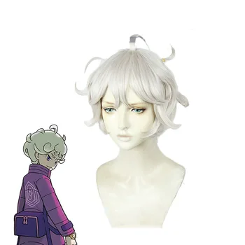 

Anime Game Sword/shield Bede Cosplay Wig High-temperature Fiber Short Wavy Hair Costume Play Wigs+ Free Hair Cap