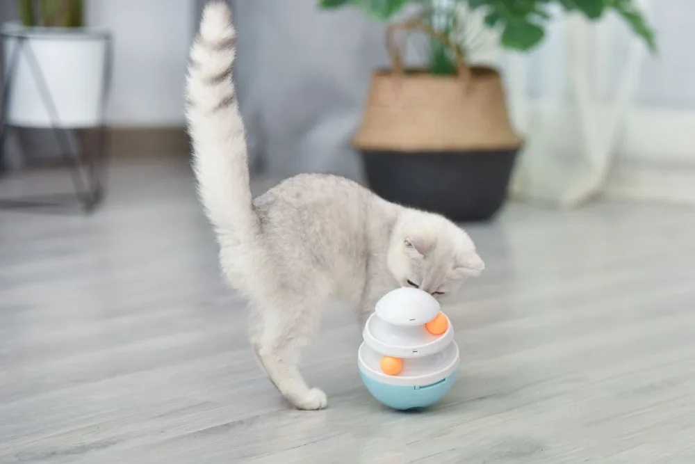 HEYPET интерактивная игрушка для собак, кошек, лакомство мячом, игрушка, Забавный питомец, тряска, утечка, контейнер для еды, щенок, кошка, медленная подача, игрушка для питомцев
