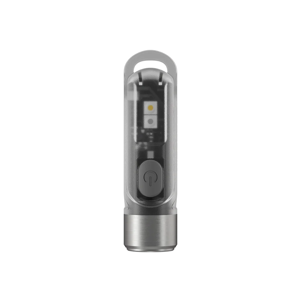 Оригинальные NITECORE TIKI / LE GITD серебристо черный Мини футуристический брелок