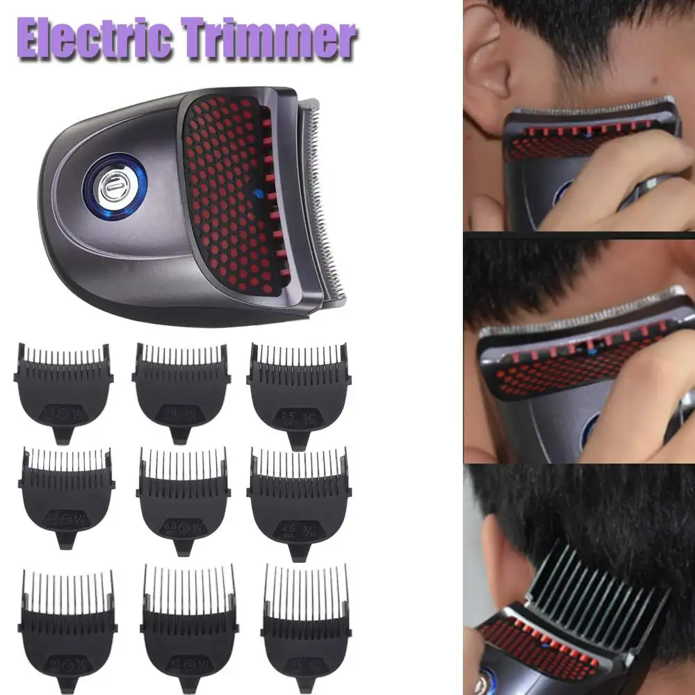 With 9 Comb Rechargeable Cordless Electric Hair Cutter Trimmer Shortcut man Pro Self-Haircut Kit Beard Shaver Hair Clippers