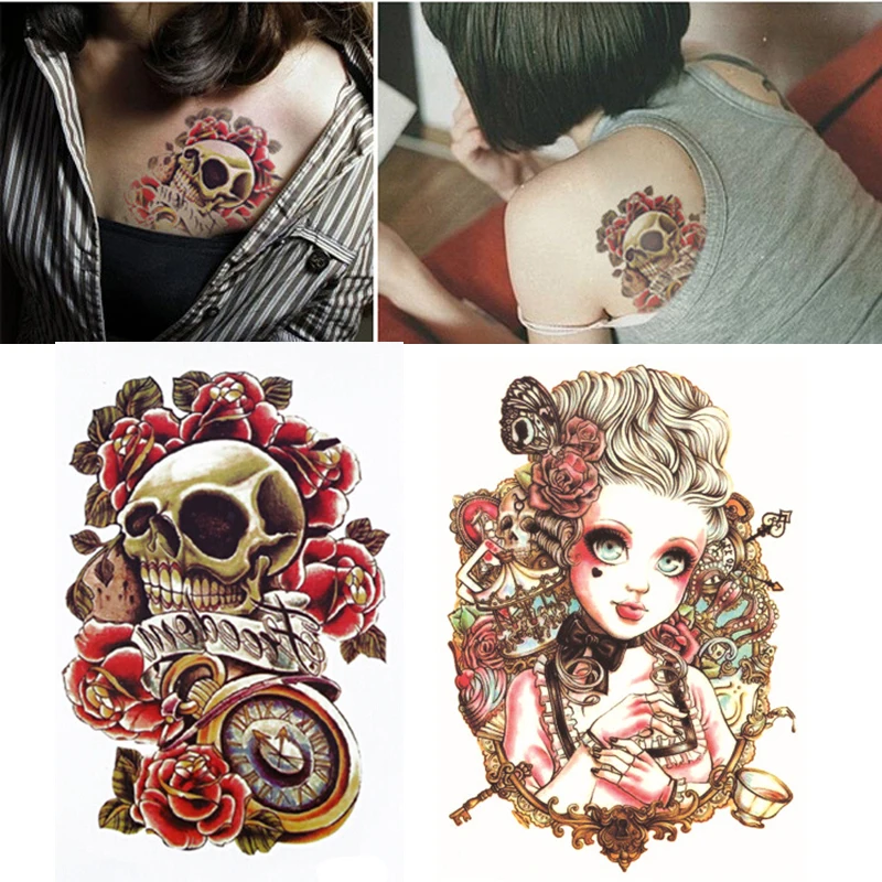 

Waterproof Fresh Tattoo Stickers Temporary Tattoo Paper Anti-sweat Breathable Body Art Fake Tattoo Shoulder DIY Tatoos Stickers
