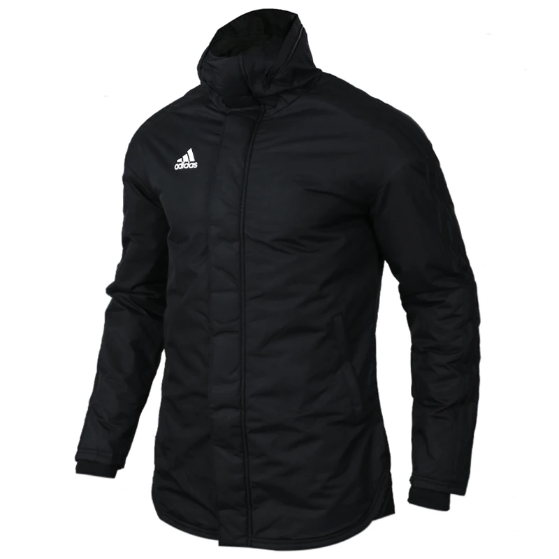 Adidas JKT18 STD парка черный пуховик Мужские кроссовки Jas спортивные Kleding ветрозащитные толстовки BQ6594