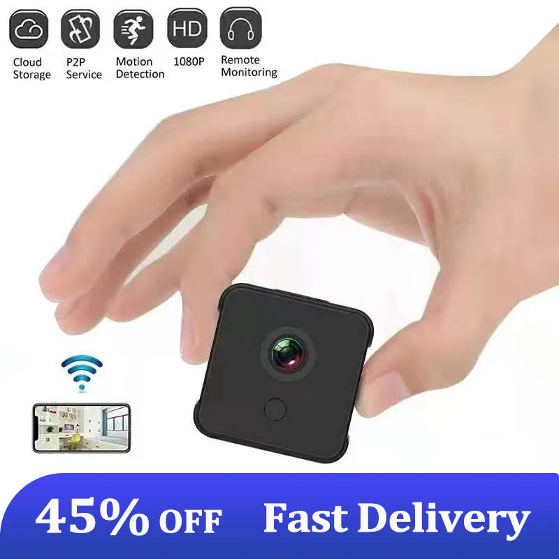 1080p Портативная мини-облачная камера поддержка удаленного мониторинга Wi-Fi