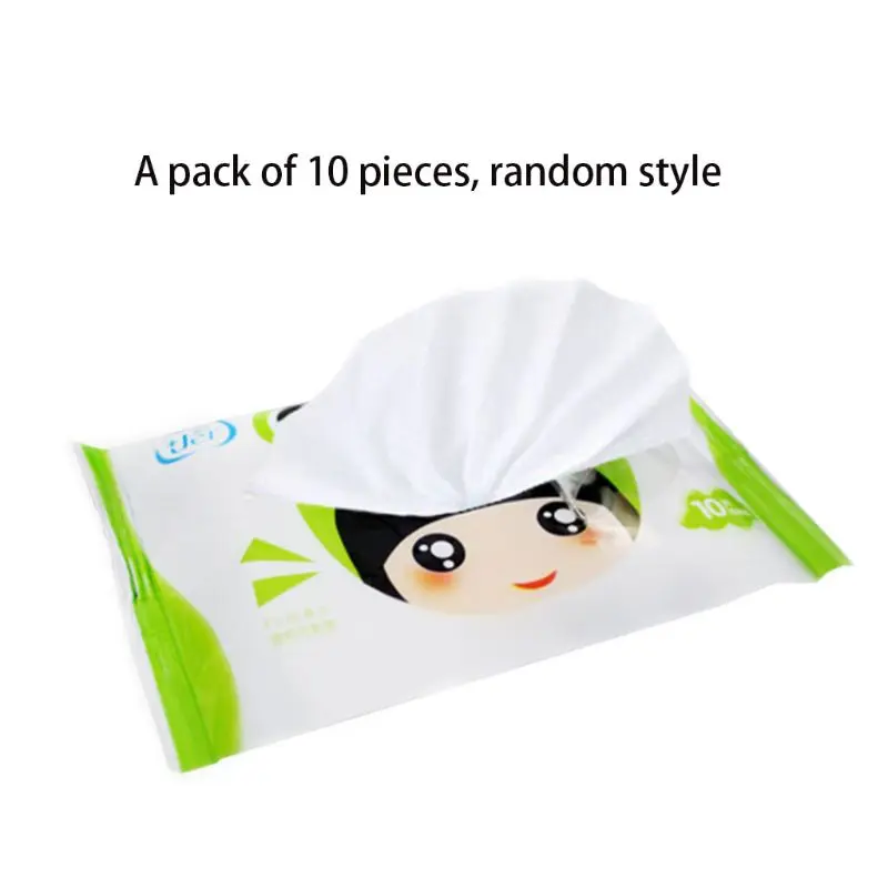 Lingettes Humides Jetables Spunlace Pour Bebe Et Adulte 10 Pieces Sac Dessin Anime Mignon Grenouille Fille Voyage Portable Enfants Tissus Non Parfumes Hydratants Aliexpress