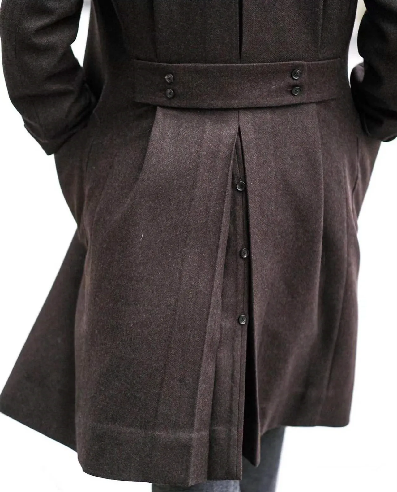 

Classic Winter Warm Long Jacket For Man Tuxedos Loose Vintage Retro Dinner Party Prom Brown Men Suits Custom Made Blazer(1 Coat)