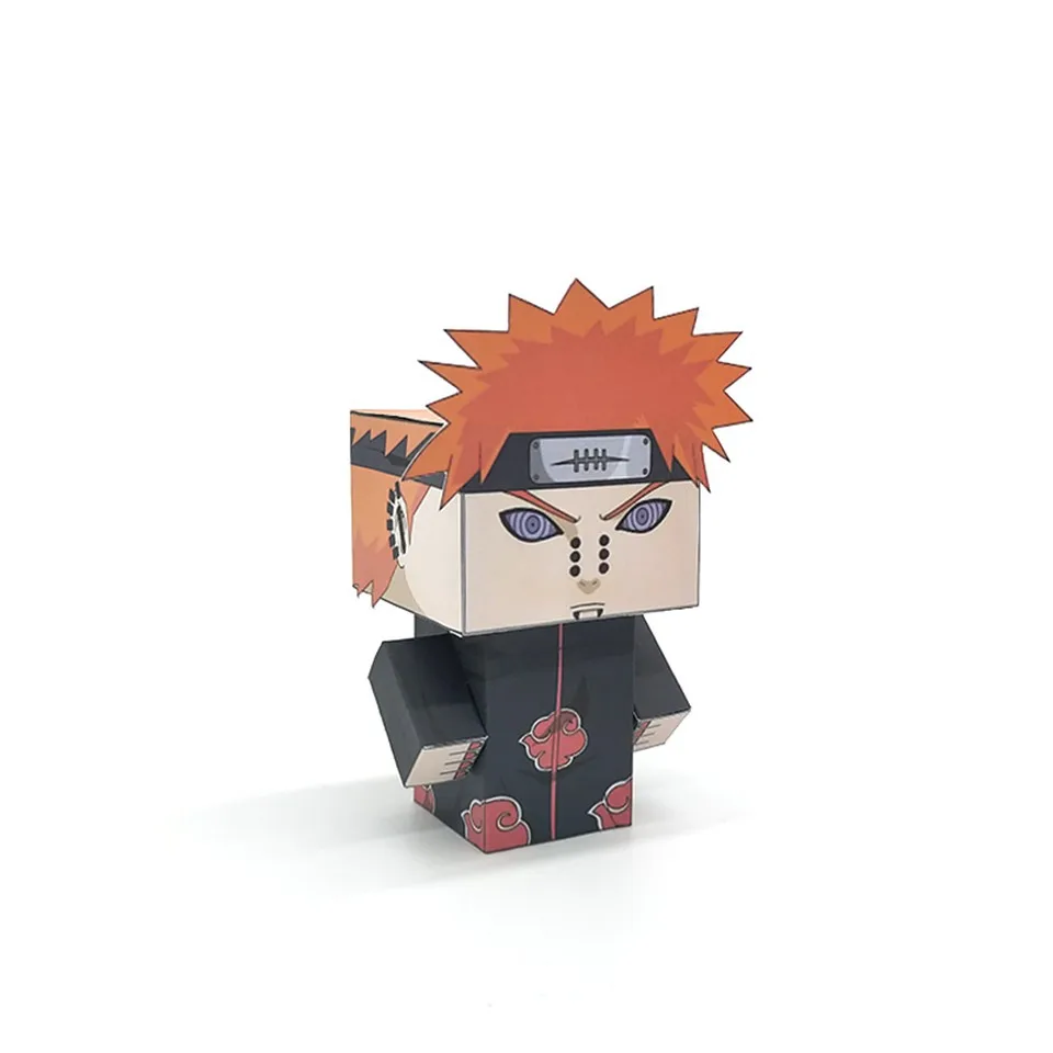 Аниме «Наруто» Дева путь Pein Akatsuki резки мини милый 3D Бумага модель Бумага корабль Аниме Фигура Сделай Сам Cubee Пижама для детей и взрослых, для детского творчества MG-021