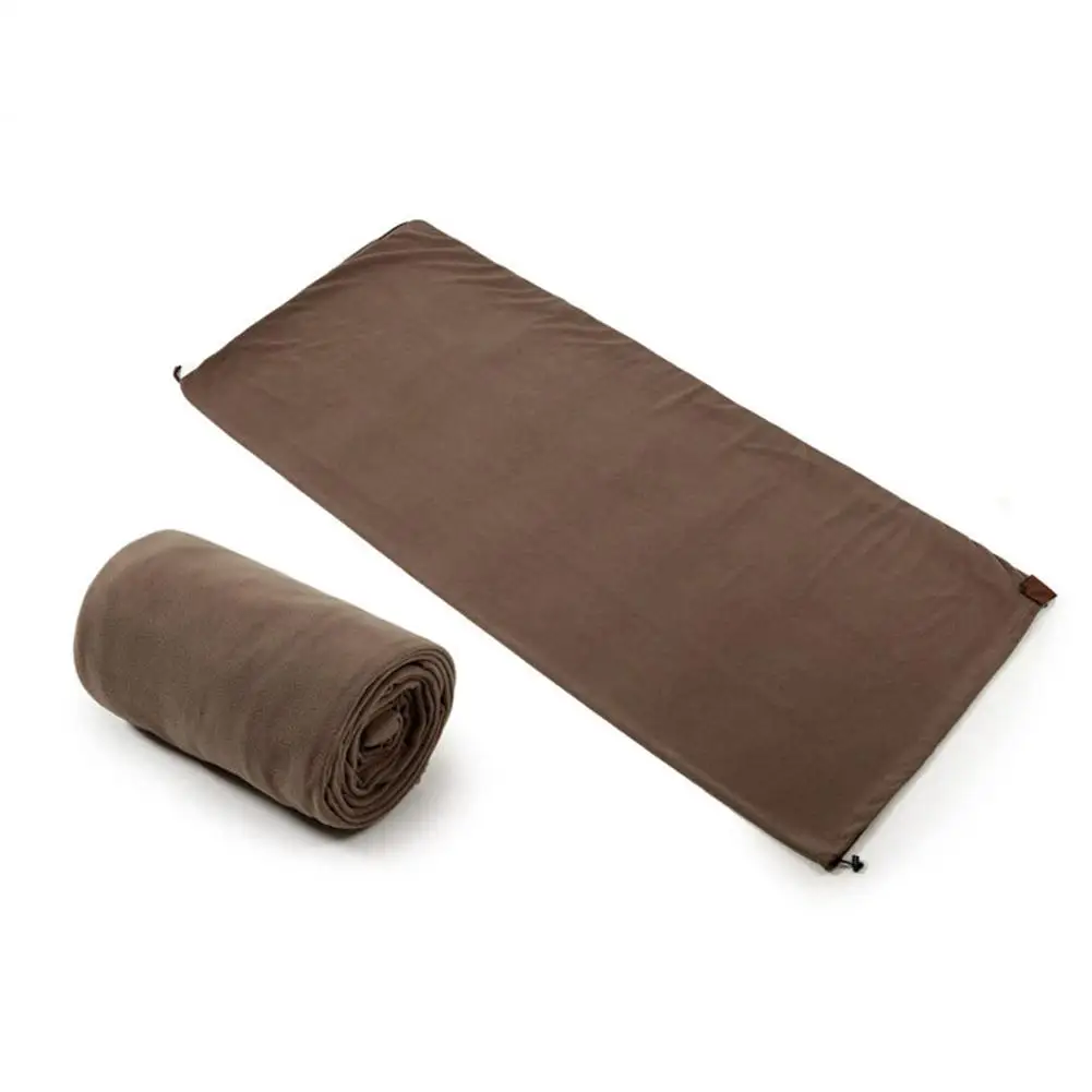 Portable Ultra-light Polar Fleece Sleeping Bag Outdoor Camping Tent Bed Travel Warm Sleeping Bag Liner Camping sport Accessories