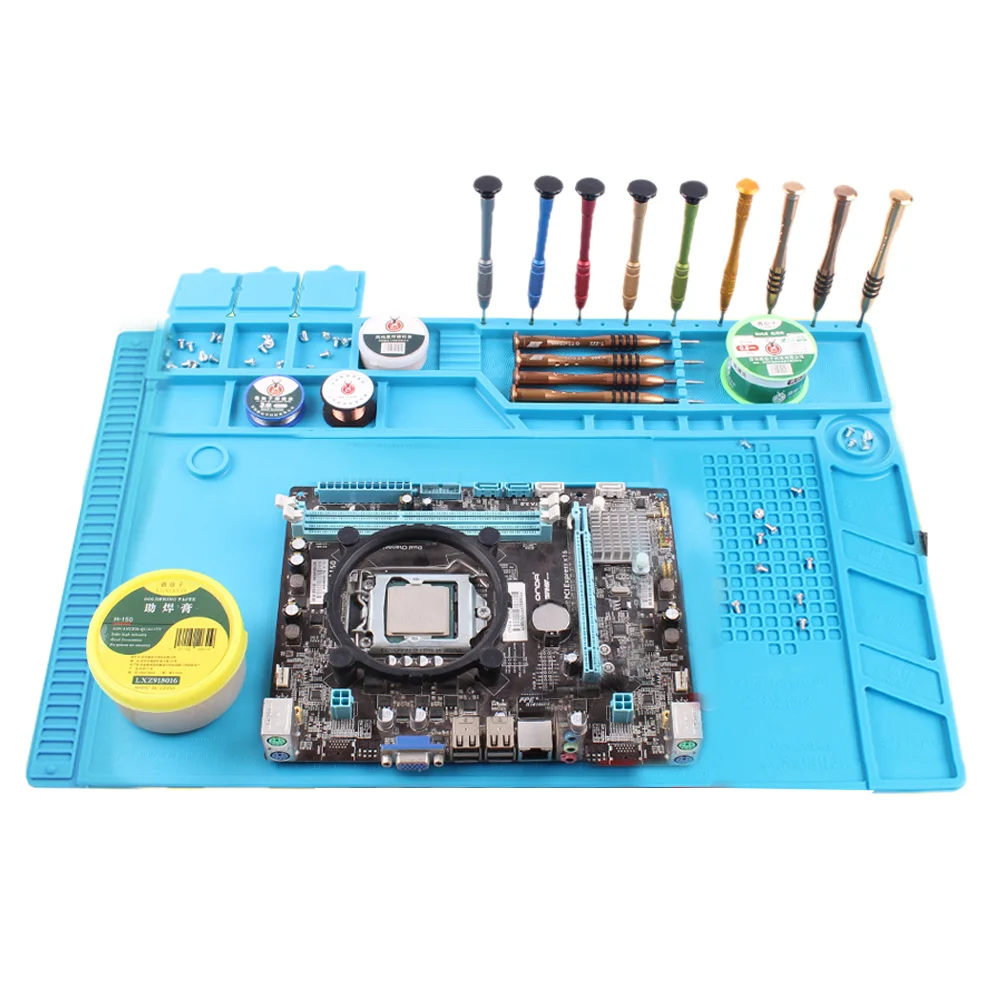 ESD Heat Insulation Working Mat Heat-resistant Soldering Station Phone Repair Insulation Pad Insulator Pad Maintenance Platform