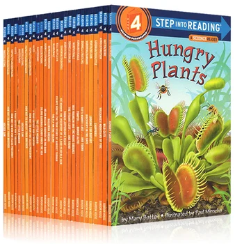 

4-12 year Children's English Learning textbook early education book english Picture Books Step into Reading grade 4 27 books/set