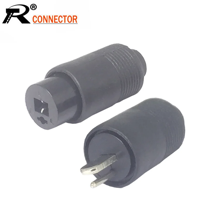 100pcs/lot 2 Pin DIN Male Female Wire Connector Speaker Plug 2-Pin Hifi Loudspeaker Solder | Обустройство дома