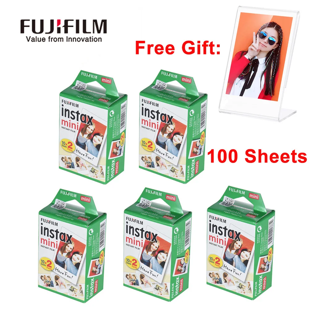Пленка Fujifilm Instax Mini 10 200 листов пленка с белыми краями мгновенная фотобумага для Fuji