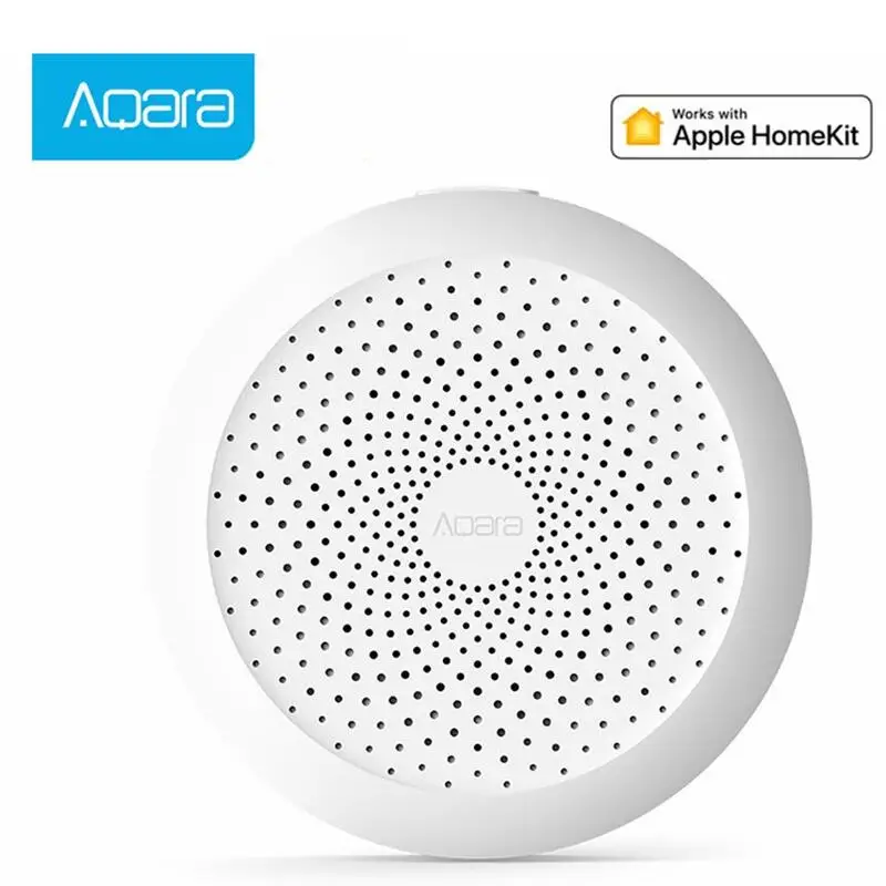 Блок управления умным домом Aqara Gateway хаб с RGB подсветильник кой работает