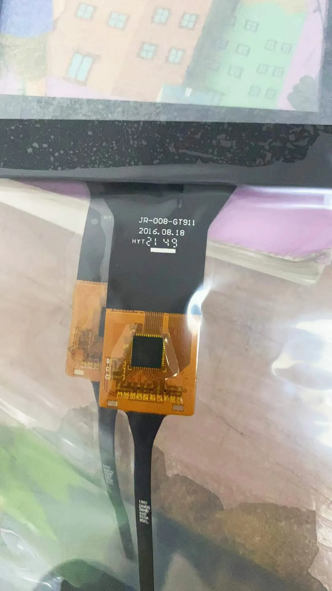 Polegada Painel de Vidro do Sensor do Digitador da Tela de Toque para o Rádio Gt911 6pin Jr008-gt911 8.8 - Imagem 2