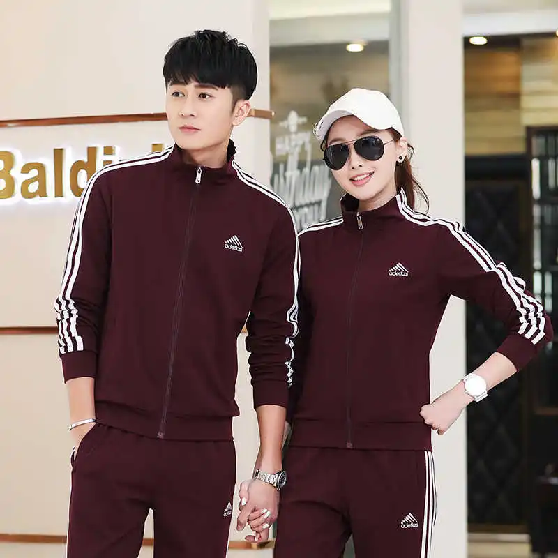 

Spring And Autumn Couples Sports Clothing Men's Sports Clothing Women's Leisure Suit Running Group Clothes