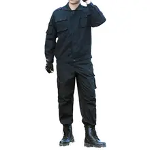 

50%HOT Men Long Sleeve Zipper Coat Pockets Cargo Pants Trousers Work Outfit Uniform