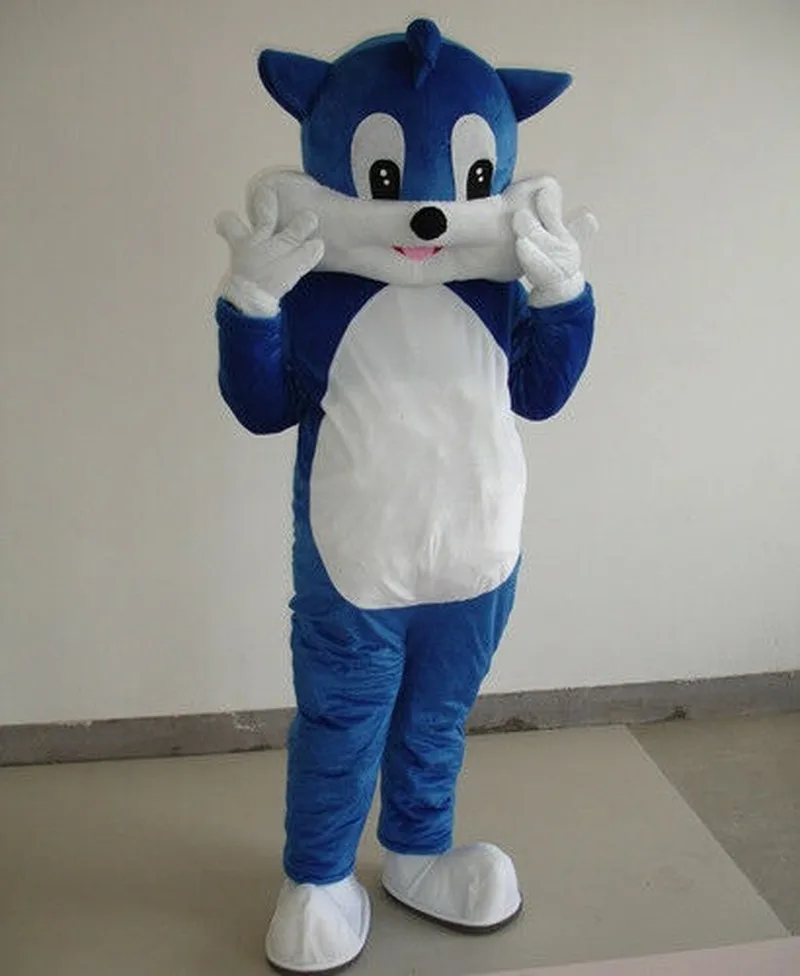 

Xmas Blue Cat Mascot Animal Costumes Cartoon Adults Dress Up Props Perform Party High Quality Cartoon Character Unisex Clothing