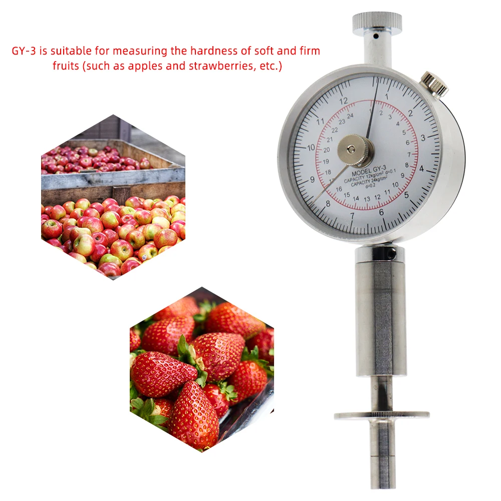May Gifts Fruit Penetrometer GY-03 Fruit Penetrometer Sclerometer Farm Fruit HarMaMeasuring Head