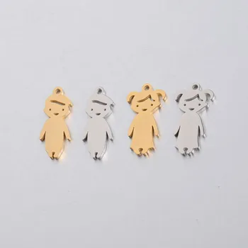 

Stainless Steel Blank Boy Girl Charm Pendant Kids Family Metal Tag Mirror Polished Wholesale 20pcs 2 orders