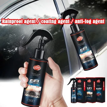 

120ML Glass Cleaner Spray Glass Coating Agent Anti Rain Agent Rainproof for Windshield Rear-View Mirror