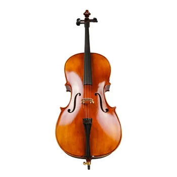 

Full Size Matt Cello Antique Natural Flamed Violoncello Professional Acoustic Musical Instrument
