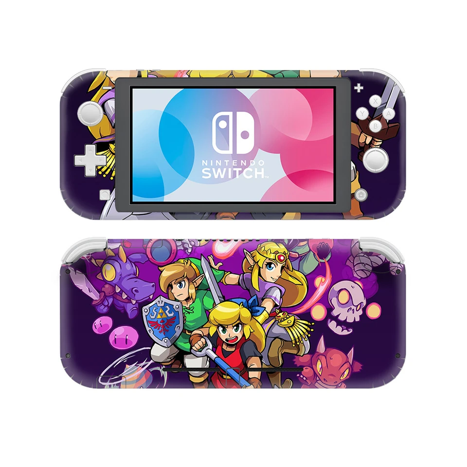 YSNSL0114 Виниловое покрытие Стикеры для nintendo переключатель Lite NSL защитная пленка наклейка розовой рамке - Цвет: YSNSL0114