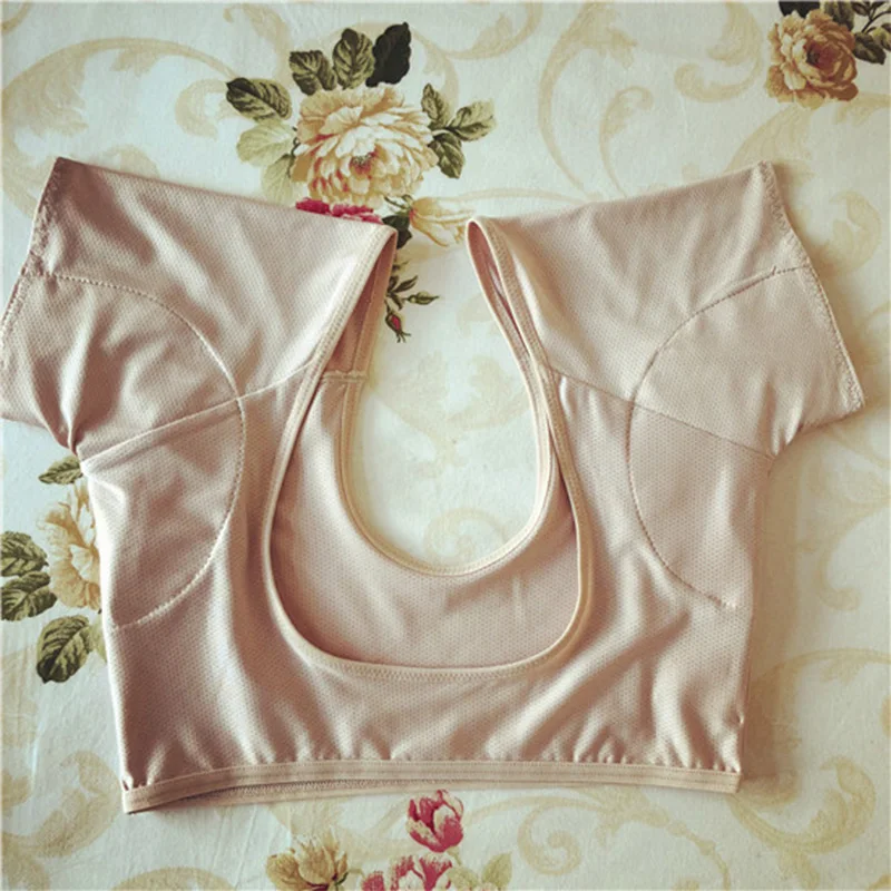 Цвет кожи подмышек Пот-Абсорбирующая подкладка футболки можно - Цена: 