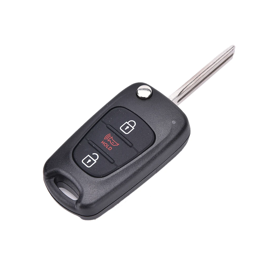 

3Buttons Remote Folding Flip Key Case Fob Shell For KIA Soul Rondo Sportage New