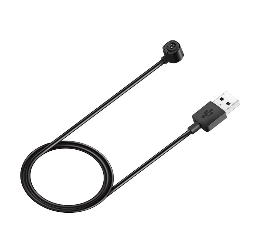 BLACK Ouhaobin 1 м зарядный кабель для Polar M600 Смарт-часы Быстрая зарядка кабель зарядного устройства - Цвет: BLACK