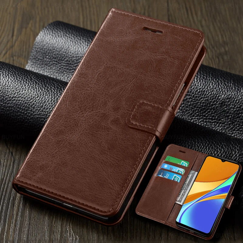 9c case luxury pu leather flip phone cover for xiaomi redmi 9c nfc redmi9c readmi redmy 9 c nfs 6.53'' magnetic book stand coque xiaomi leather case case