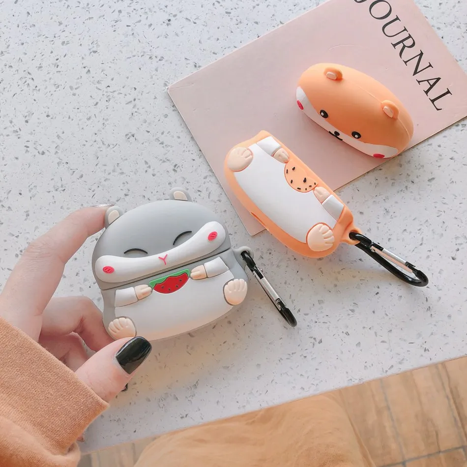 3D чехол для наушников для Airpods Pro чехол силиконовый чехол с милым динозавром медведем для Apple Air pods 3 Pro Чехол Earpods/наушники