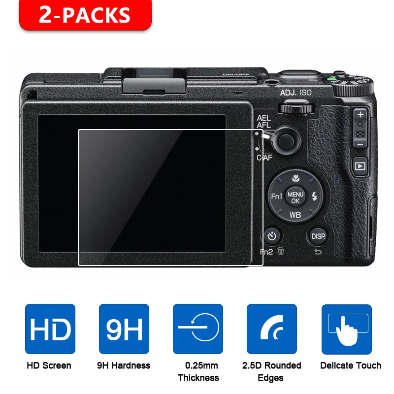 Proteggi Schermo In Vetro Temperato 2 Pezzi Per Ricoh Gr Gr2 Griiix Gr Mark Iii Ii Gr3X Cx6 Cx5 Cx4 Cx3 Cx2 Cx1 Gr Digital Iv Iii